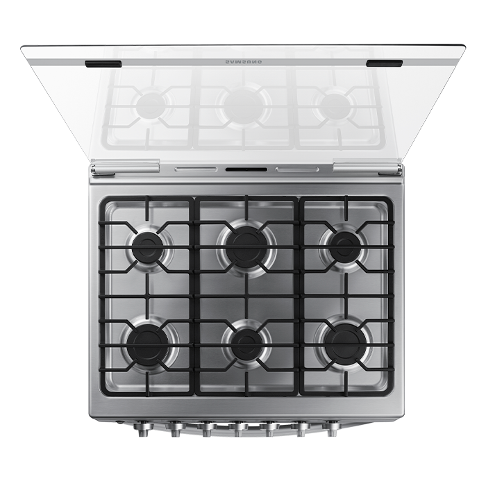 Estufa con Horno 6 Quemadores 30" a Gas Acero Inoxidable Samsung NX52D3000MV/AX Samsung