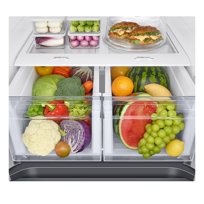 Refrigeradora French Door 22p3 Digital Inverter All-Around Cooling Power Cool SpaceMax Samsung RF22A4010S9/AP Samsung