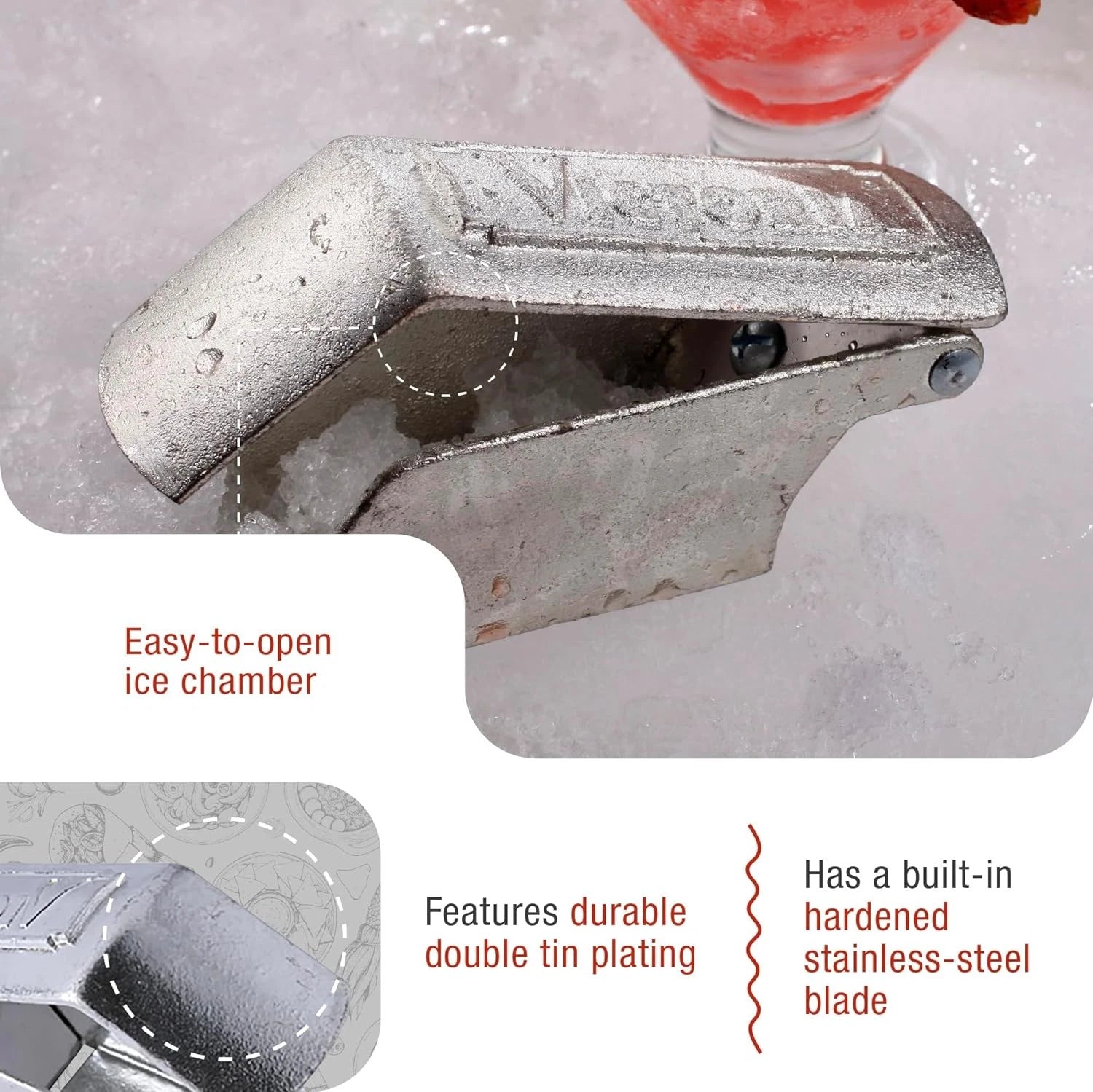 Raspador de Hielo Manual Victoria 644 Victoria