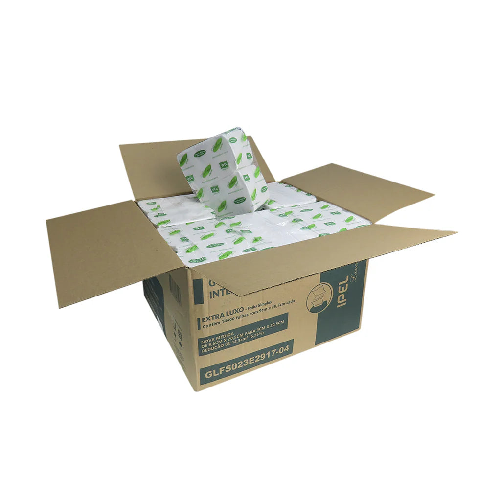 Caja de Servilleta Pop Up de Dispensador 18 PQT x 800 Hojas 14,400 Unidades IPEL SICLEAN