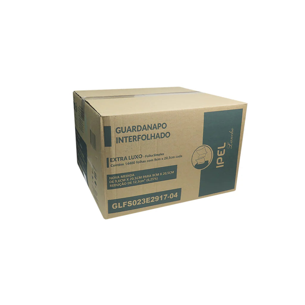Caja de Servilleta Pop Up de Dispensador 18 PQT x 800 Hojas 14,400 Unidades IPEL SICLEAN