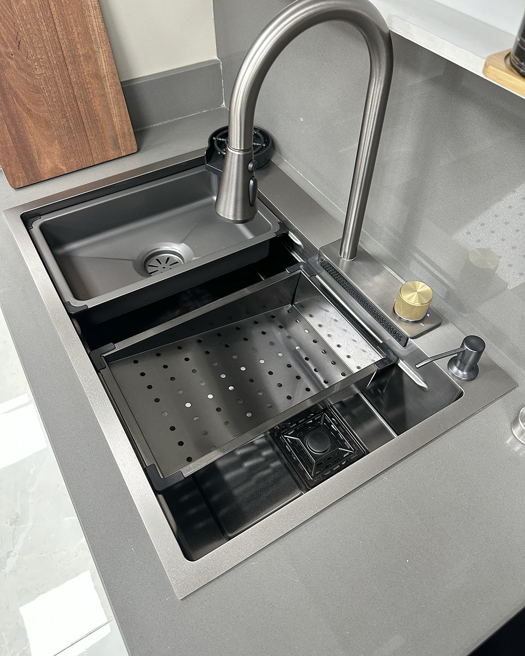 Fregador Siena 75 de Acero Inoxidable Satinado 304 Drija DRIJA