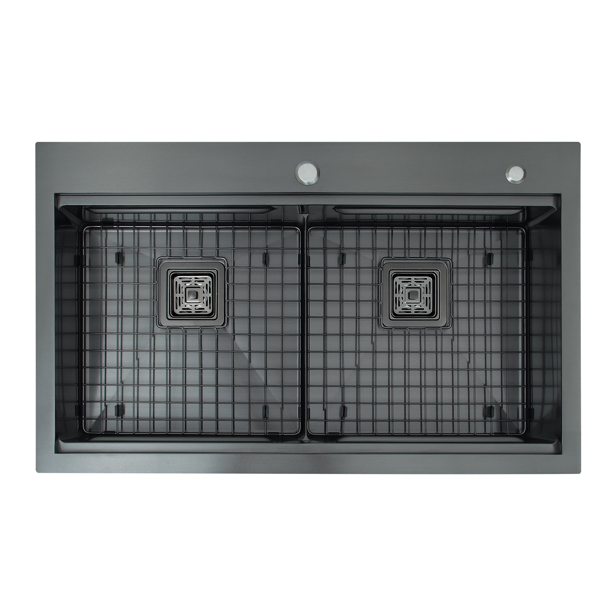 Fregador de 2 Tinas de Acero Inoxidable Negro Mate River-G Gasco GASCO