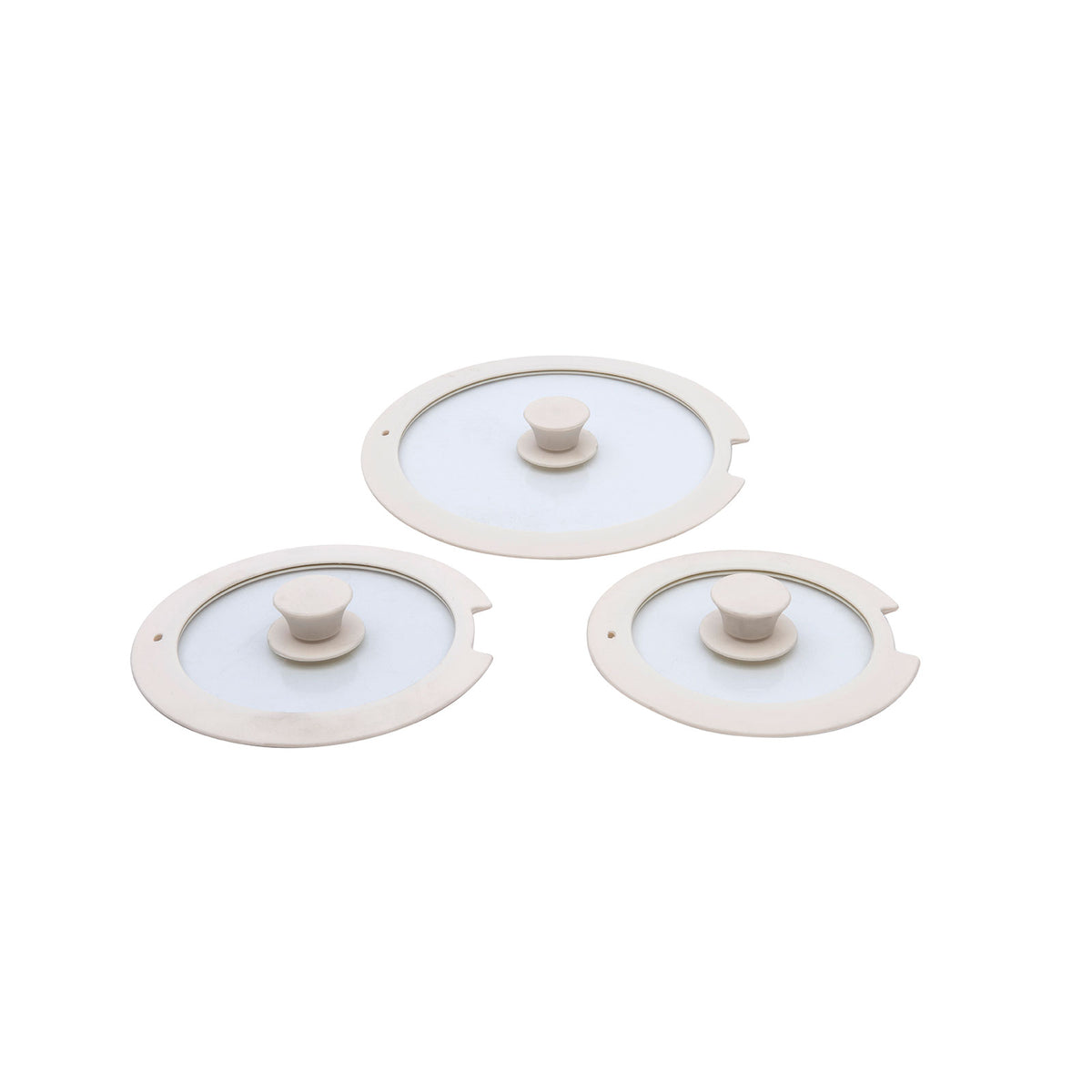 Juego de Ollas y Sartenes 19 Piezas Antiadherente Beige Compatible con Estufa de Inducción Drija BUCATINI 19-S