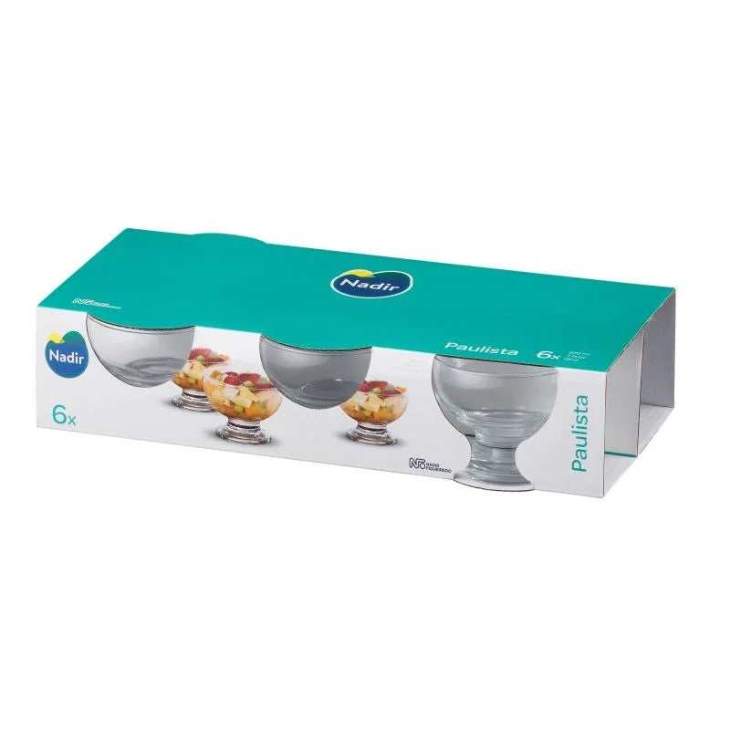 Set 6 Copas de Vidrio 220ml Paulista Nadir 72020200789881 Nadir