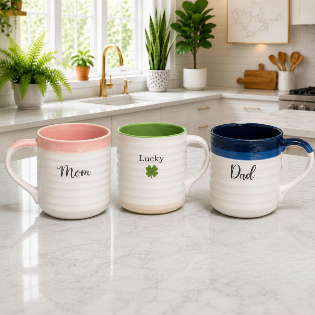 (LLEGANDO 3 DE JULIO) Taza de Cerámica Decorativa 10.3 x 11.8 cm | Mug para Café, Té y Bebidas Calientes 41776