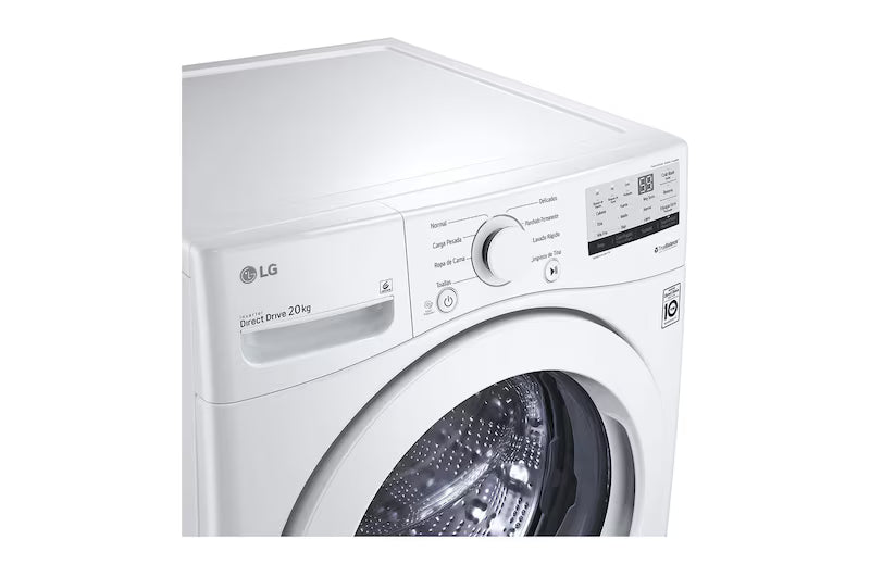 Lavadora Automática Carga Frontal 20kg Inverter LG WM20WV26W LG