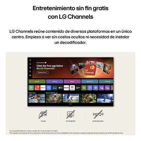 Televisor Smart TV 50" 4K UHD AI NU85 LG 50NU850BPSA Televisión.