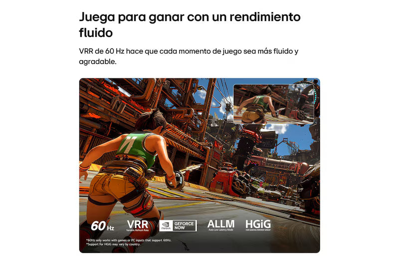 Televisor Smart TV 65" Mini LED 4K QNED70 LG 65QNED70BSA Televisión