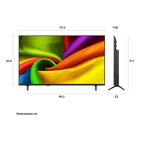 Televisor Smart TV 50" 4K UHD AI NU85 LG 50NU850BPSA Televisión.