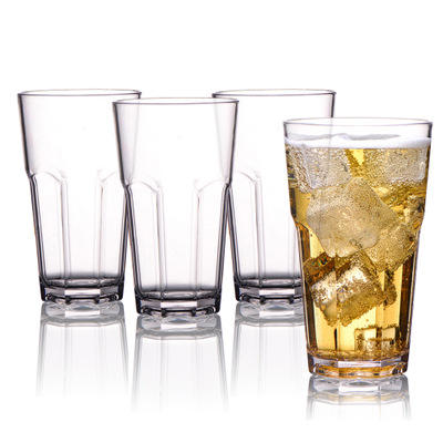 (LLEGANDO 3 DE JULIO) Vaso de Vidrio 455 ml | Vaso Alto Transparente para Agua, Jugos y Refrescos T-1676