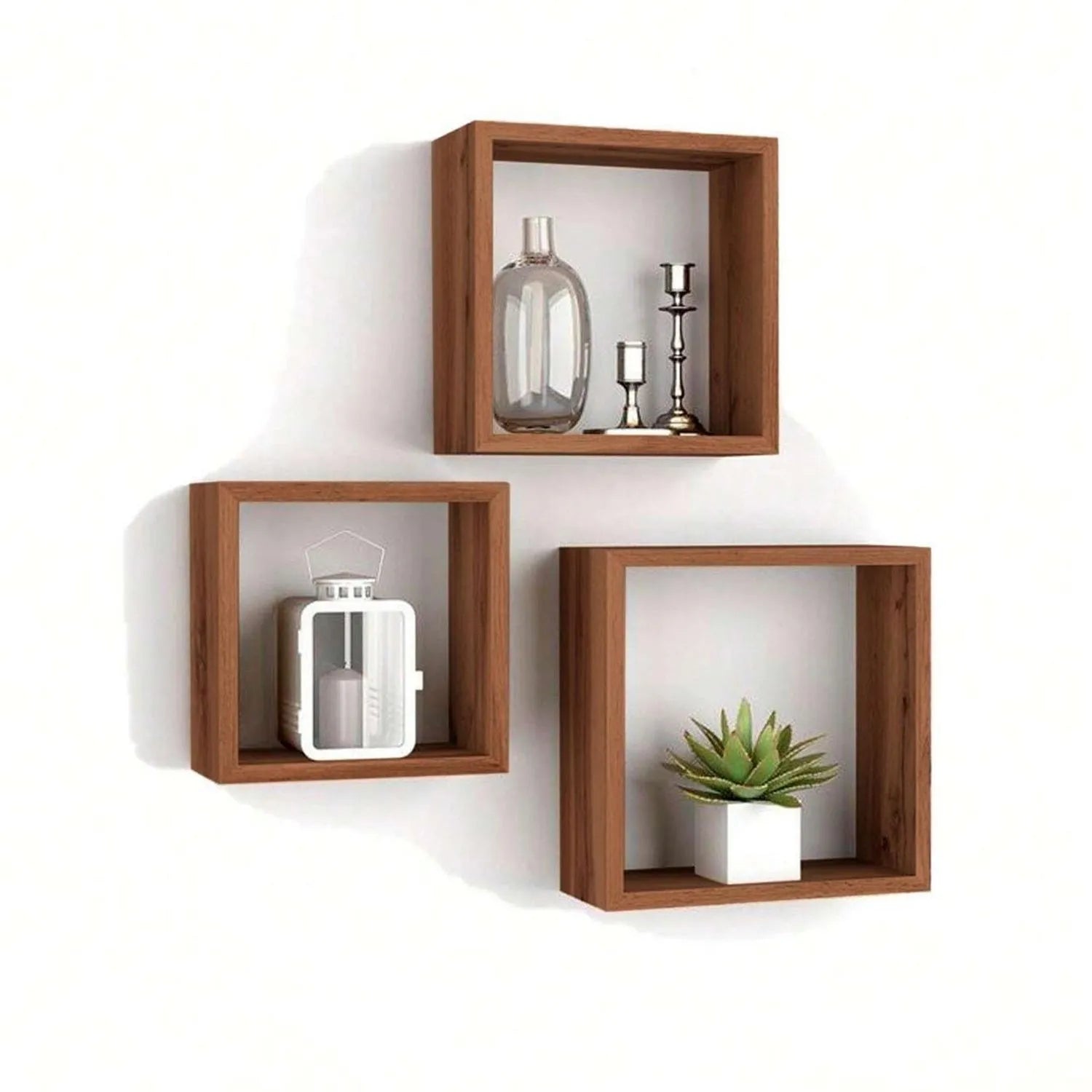 Set 3 Cuadros de Repisas de MDF 30/27/24x11.7cm STUDIO-1012 Selecto