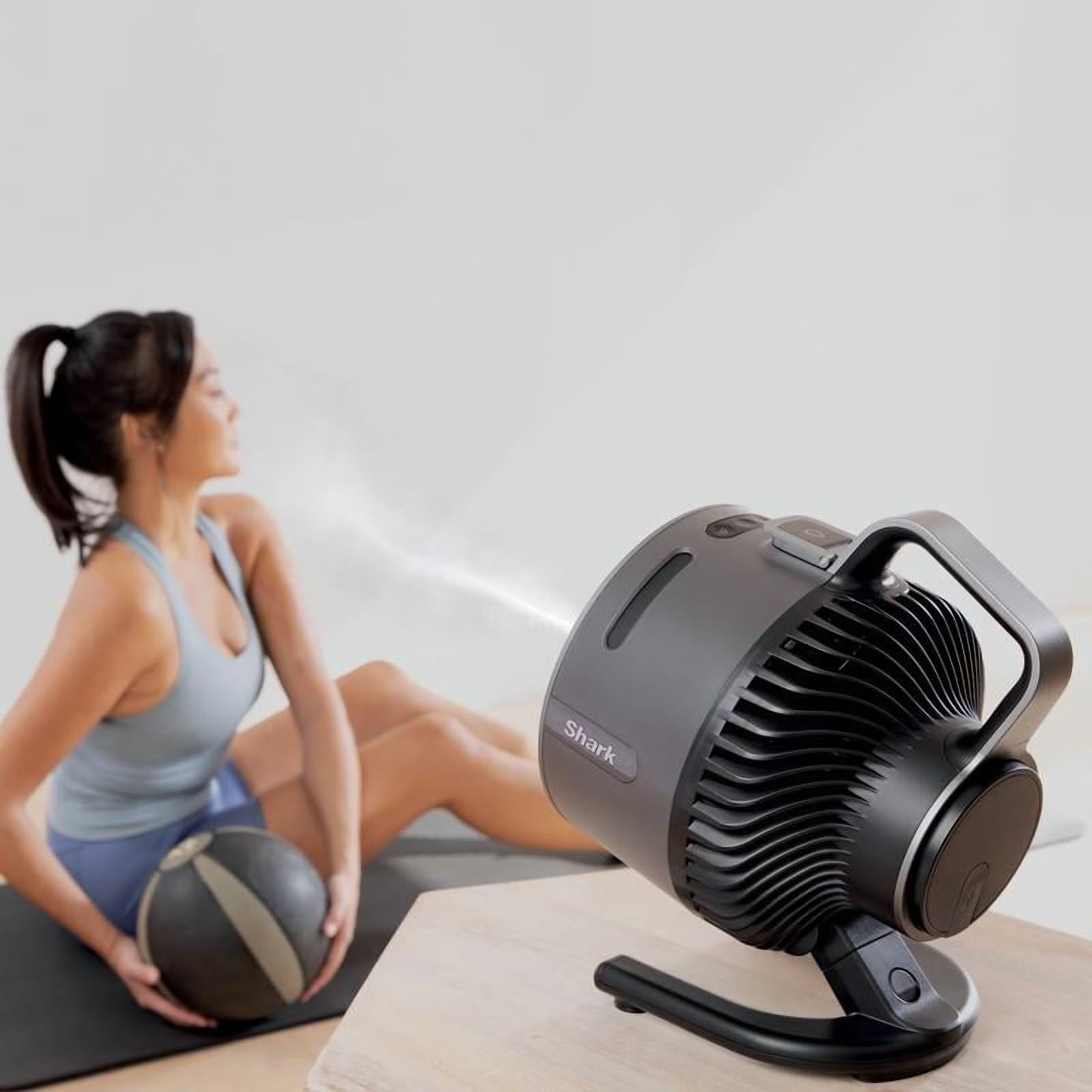 (LLEGANDO 5 DE MAYO) Ventilador Abanico Portátil FlexBreeze HydroGo Gris Oscuro Shark FA052