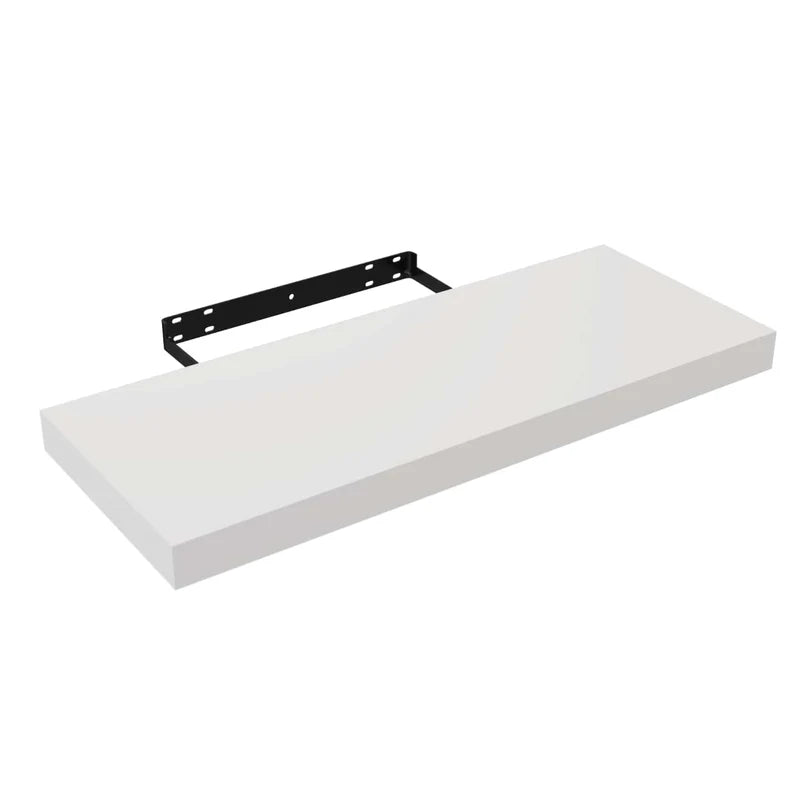 Repisas De Pared 60 Cm Largo X 23.5 Cm Ancho X 38 Mm Espesor (1 1/2") Color Blanco
