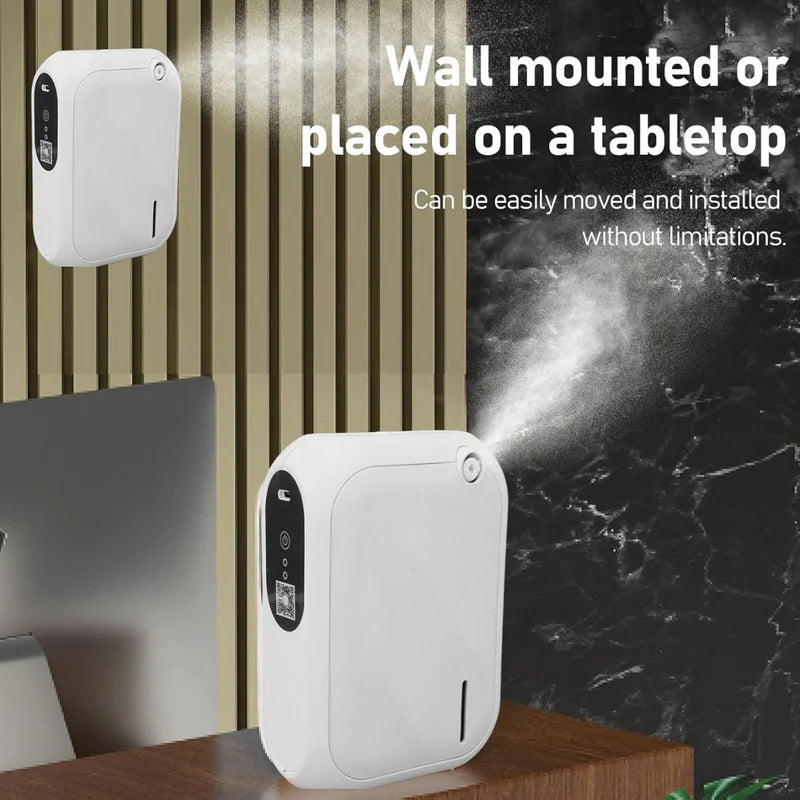 Difusor Aromas De Aceites Esenciales. Dispensador Aromático Capacidad De 140ML Y Alcance De 200 M³. Aromaterapia. AB744