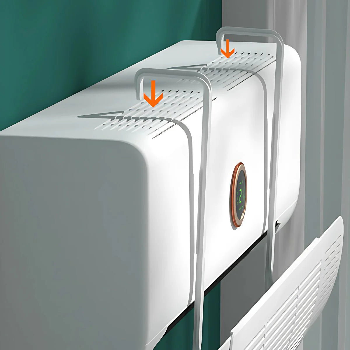 Deflector De Aire Para Aire Acondicionado Split De 12K Y 18K. Flujo Ajustable. Tapa El Flujo De Aire Directo Expandible. Cobertor. AB829