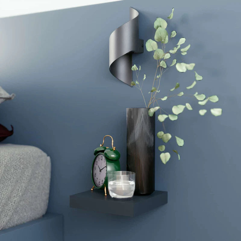 Repisas De Pared 23 Cm Largo X 23.5 Cm Ancho X 38 Mm Espesor (1 1/2") Color Negro ADR-3276007203196