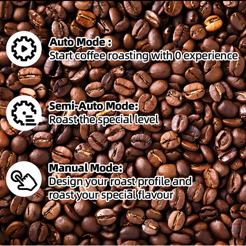 Tostadora De Café Profesional 500G. Máquina Tostadora De Café En Grano 1000W. Control Automático Y Manual. AKI01