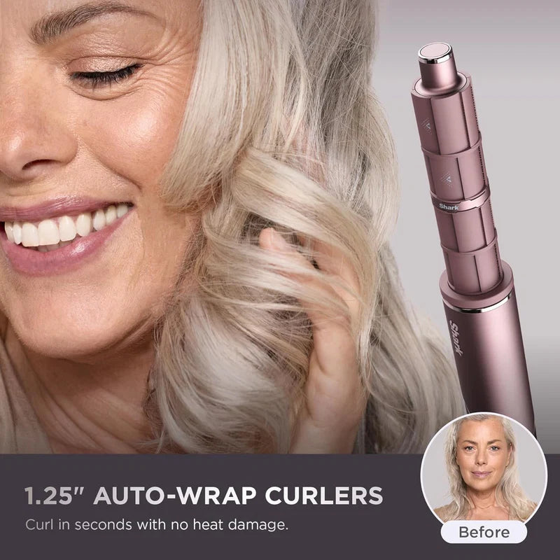 Secador Y Plancha Shark Flexfusion 5 En 1. Cepillo Estilizador Blower De Cabello HD641S.