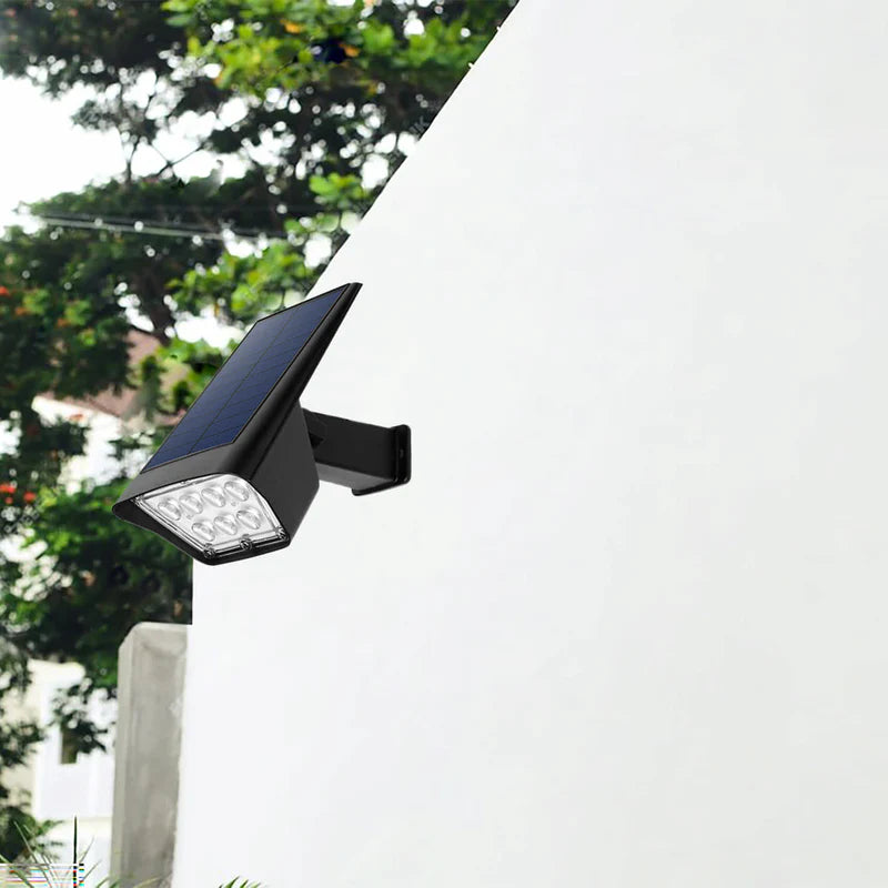 Lámpara Estaca Solar LED Negra 7W 500 Lumens Con Paneles Solares Integrados. 164X116x303mm Reflector Solar Para Jardín. CL303-SOL-04-7W-30K-Z