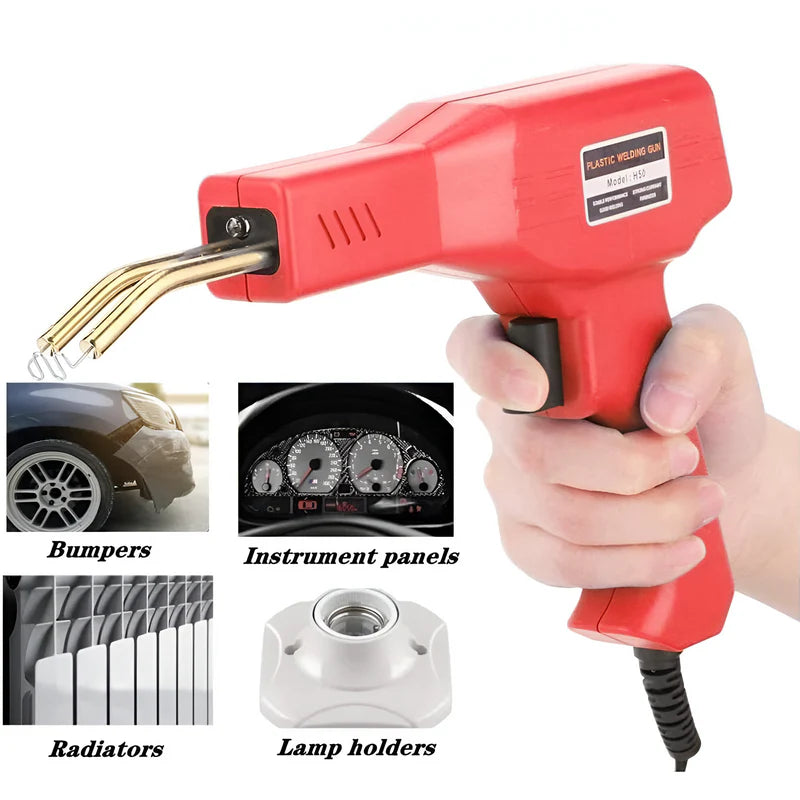 Pistola Soldadora Grapadora En Caliente De Plástico Para Reparar , Parachoques, Defensas, Bumpers Incluye Grapas De Metal Para Fundir En El Plastico AB028