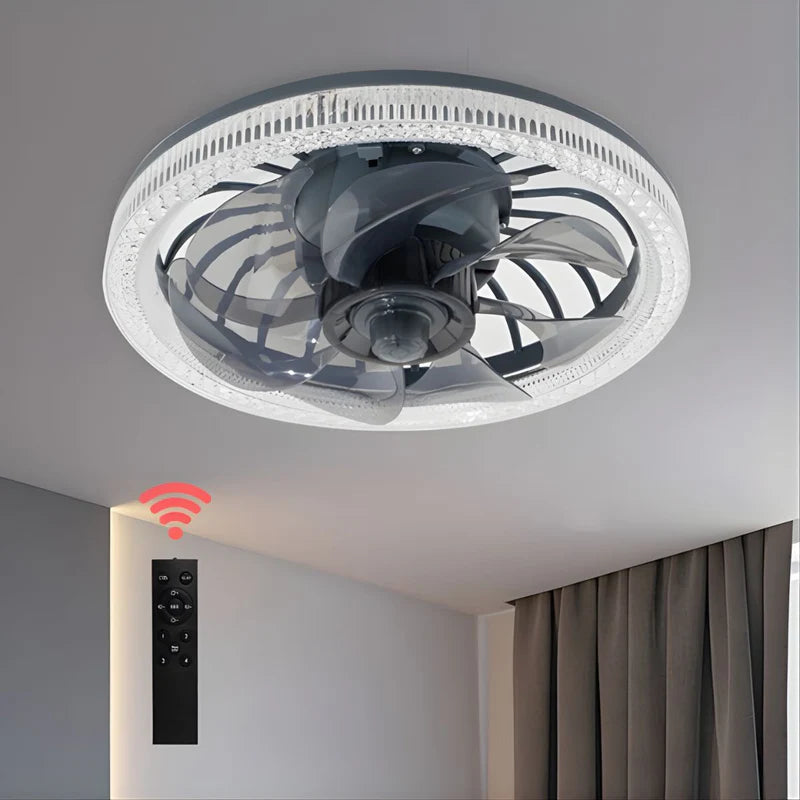 Abanico De Techo Con Luz LED 34W. Lámpara Con Abanico Integrado. Control Remoto Y Luz Regulable En 3 Tonos. TU028