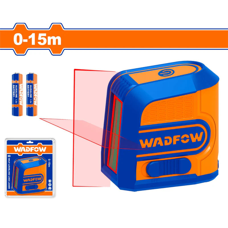 Nivel Laser De Línea Autonivelante Rojo. Rango De Trabajo:0-15M. Precisión De Línea: ±2 Mm A 5 M Nivelador. WLE1M03