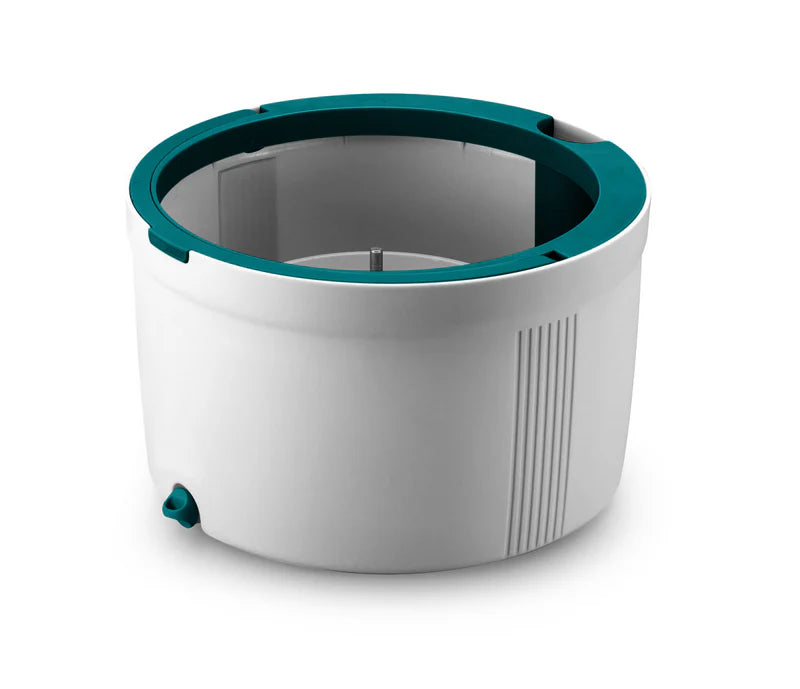 Trapeador Spin Mop Aqua Pure Giratorio Con Tina Separadora De Agua Limpia Y Sucia De 3 Lts AN30