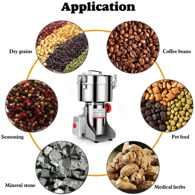 Moledor Eléctrico De Granos Y Quesos. 1000Gr BAM224