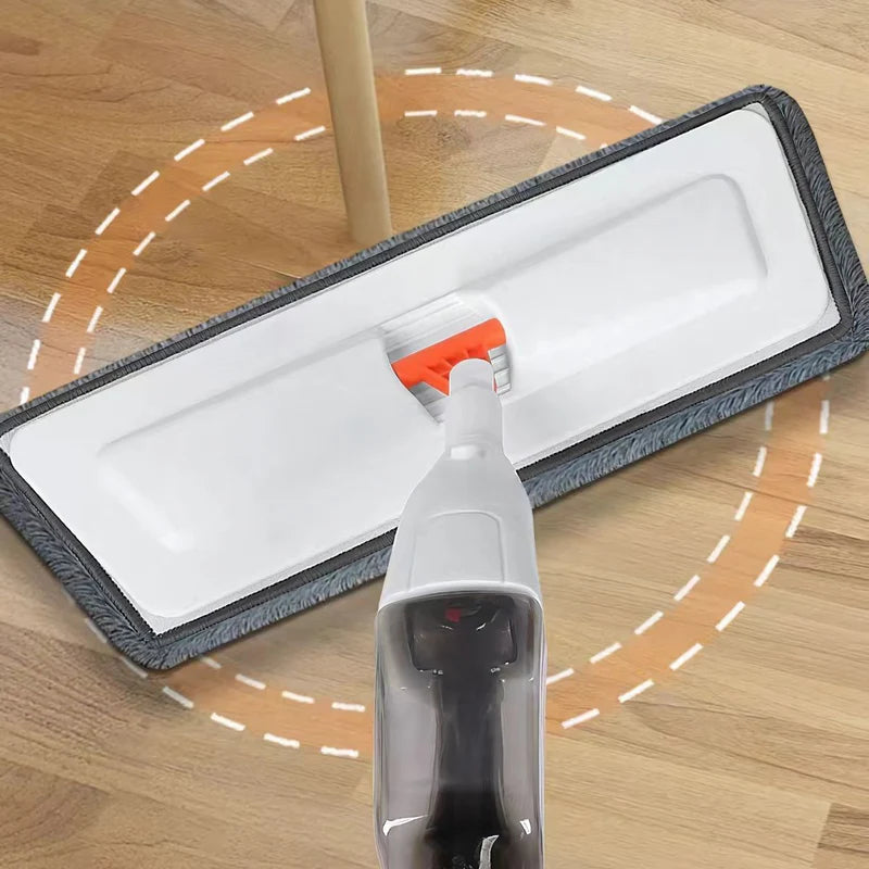 Mopa Con Rociador Spray Y Almohadilla De Microfibra Reutilizable. Limpieza Sin Cubeta Trapeador Plano. Spray Mop AB344