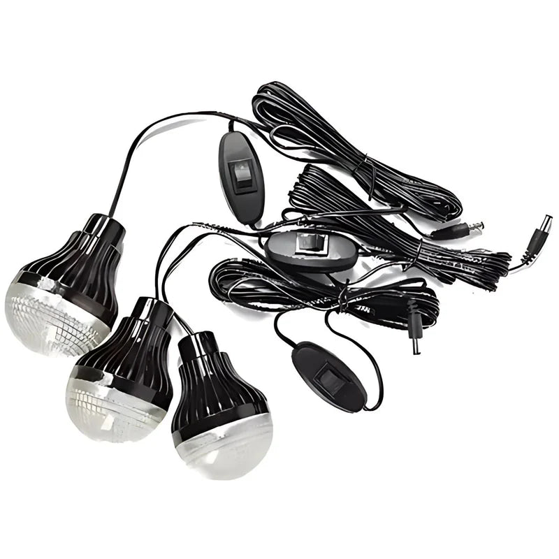 Reflector Solar LED Portátil Con Bombillos 30W. Estación De Energía Solar Multifuncional. Power Bank Con Batería De Respaldo. AB360