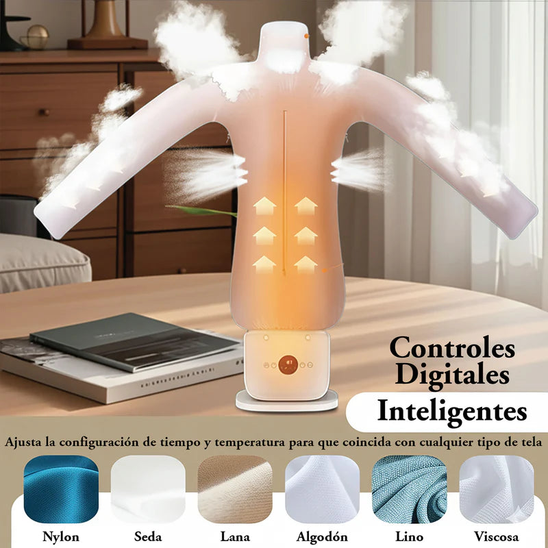 Plancha Y Secadora Automática Ropa Inflable 2 En 1. Planchado Aire Calido Manos Libres Y Secado Rápido 5 A15 Min. Reduce Arrugas En Camisas Y Pantalones 110V. AN12