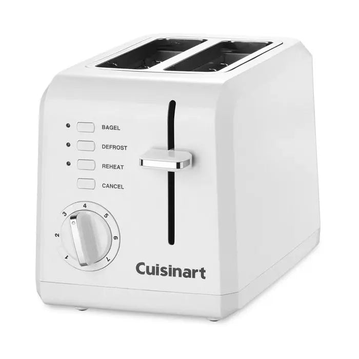 (LLEGANDO 5 DE MAYO) Tostadora de Pan Compacta de 2 Rebanadas Blanca Cuisinart CPT-122