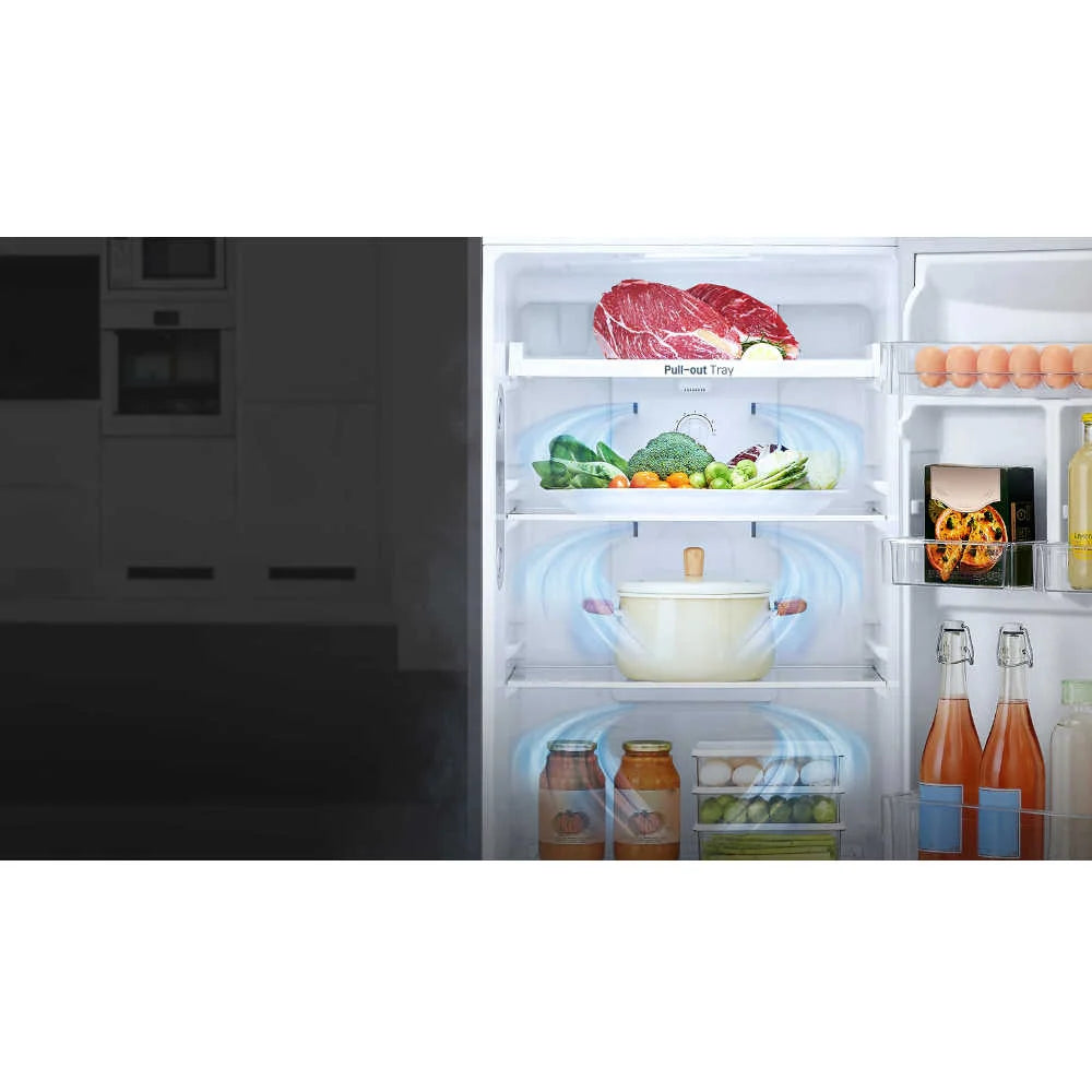 Refrigeradora French Door 22p3 Inverter Multi Air Flow Moist Balance Crisper Smart Diagnosis con Dispensador de Agua LG LM22SGPK Nevera.