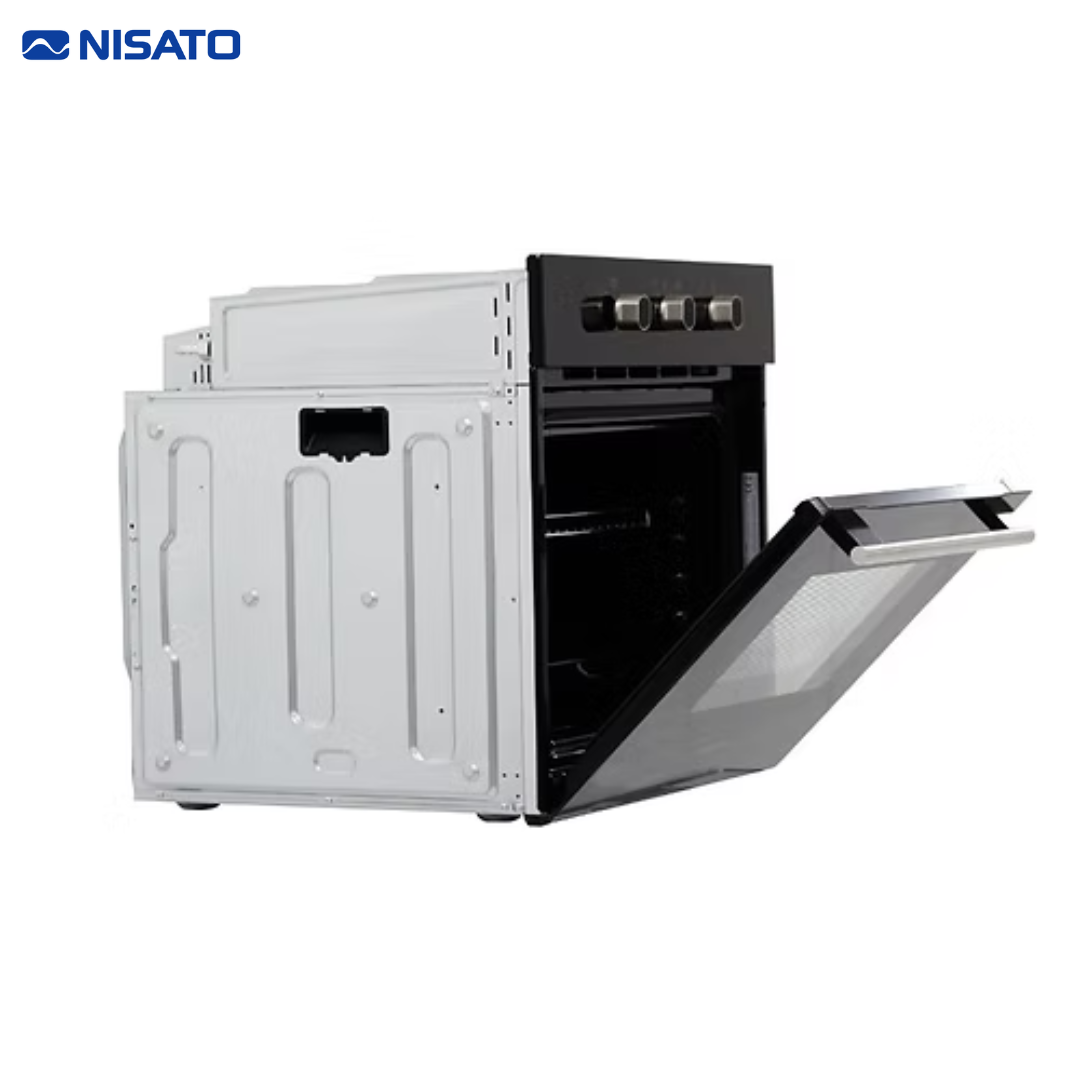 Horno Empotrable a Gas de 24" Vidrio Templado Negro Nisato NPH-24GBDM