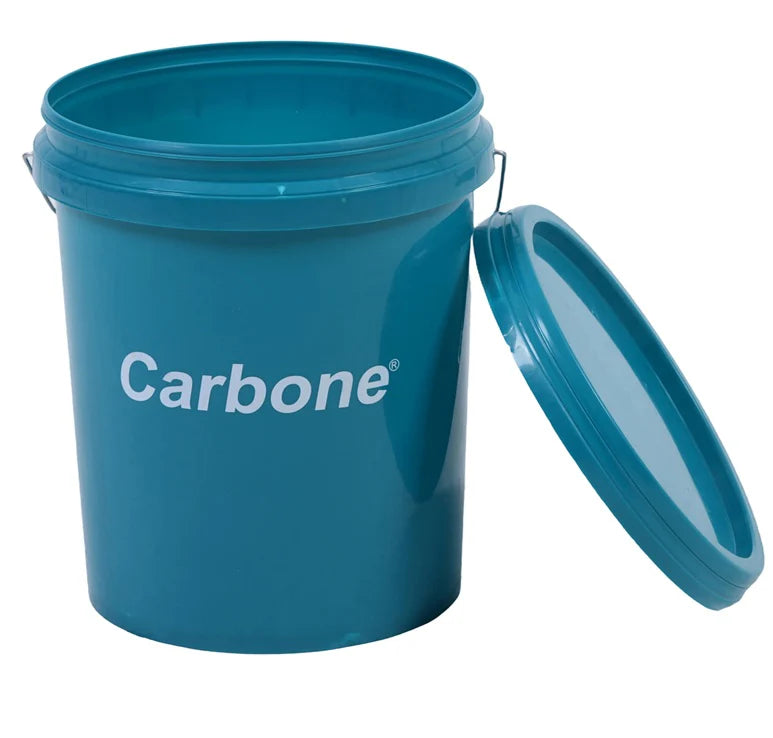 Cubeta De Plástico 5 Galones Con Tapa Multiusos 20 Litros (5.28 Galones). Ideal Para Líquidos, Basura, Pintura. Cubo Carbone. Tanque UN-F002