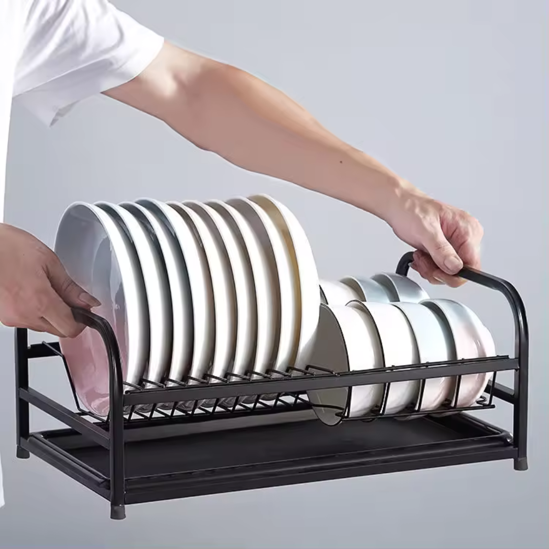 Escurridor para Platos de Metal Negro 34860-29
