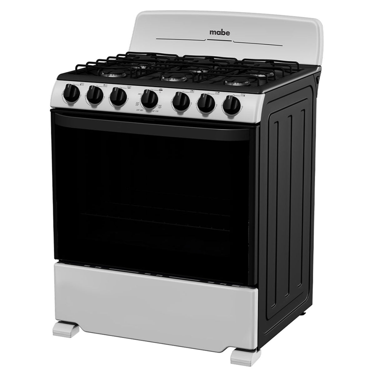 Estufa con Horno 30" 6 Quemadores a Gas en Acero Inoxidable Mabe EM7622BAPS2