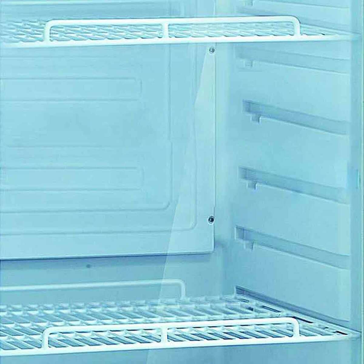 Vitrina Refrigeradora Comercial de Bebidas Mabe VM3164LB0 de 11 Pies Cúbicos (316 Litros), Puerta de Vidrio, Iluminación LED, Blanca