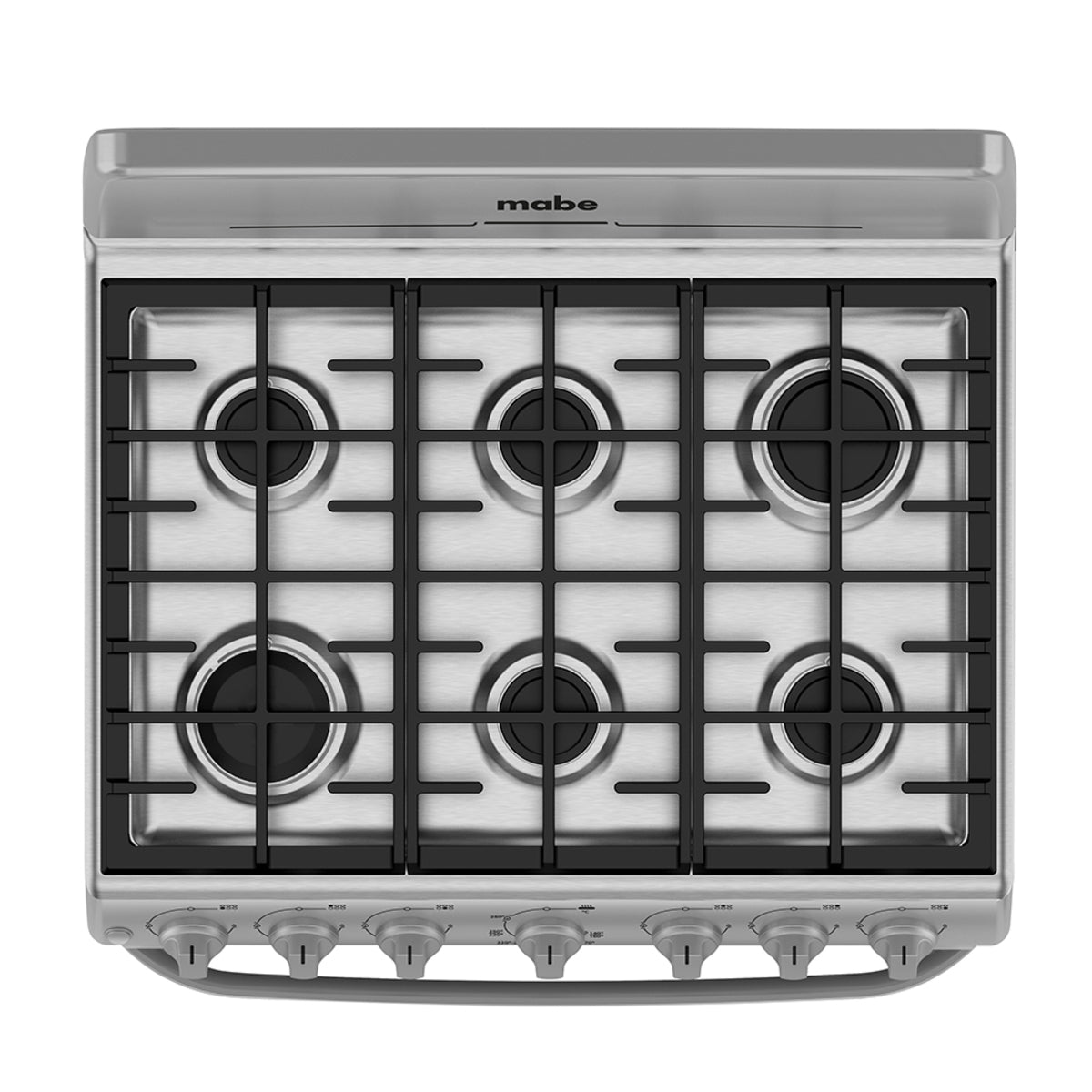 Estufa con Horno 30" 6 Quemadores a Gas en Acero Inoxidable Mabe CEM7641BSIS2