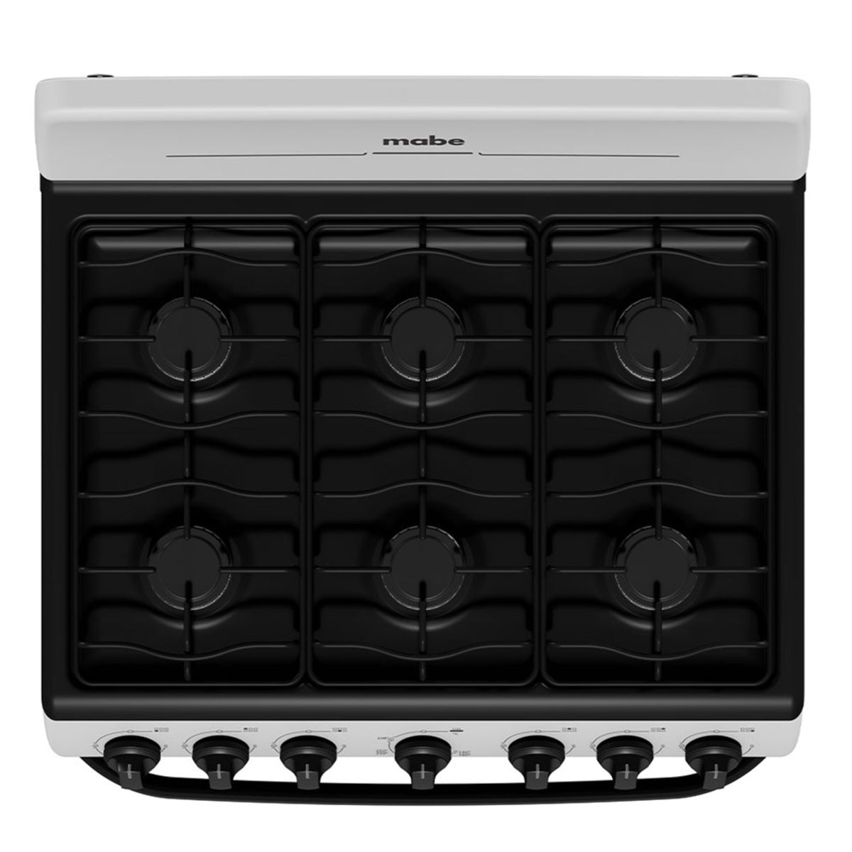 Estufa con Horno 30" 6 Quemadores a Gas en Acero Inoxidable Mabe EM7622BAPS2