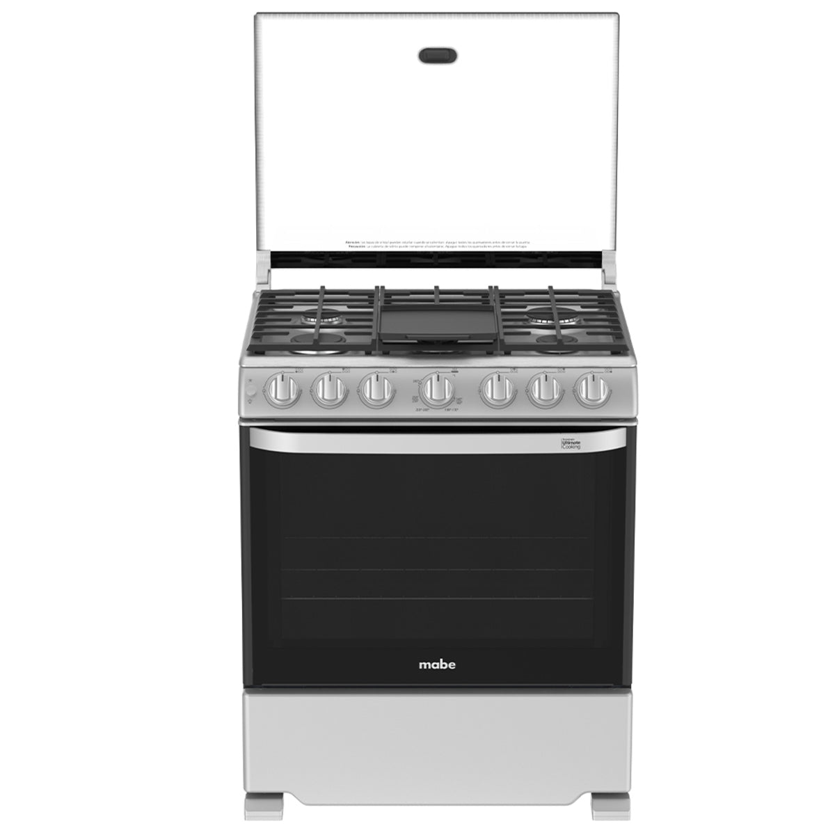 Estufa con Horno 30" 6 Quemadores a Gas en Acero Inoxidable Mabe WEM7659CFIS3