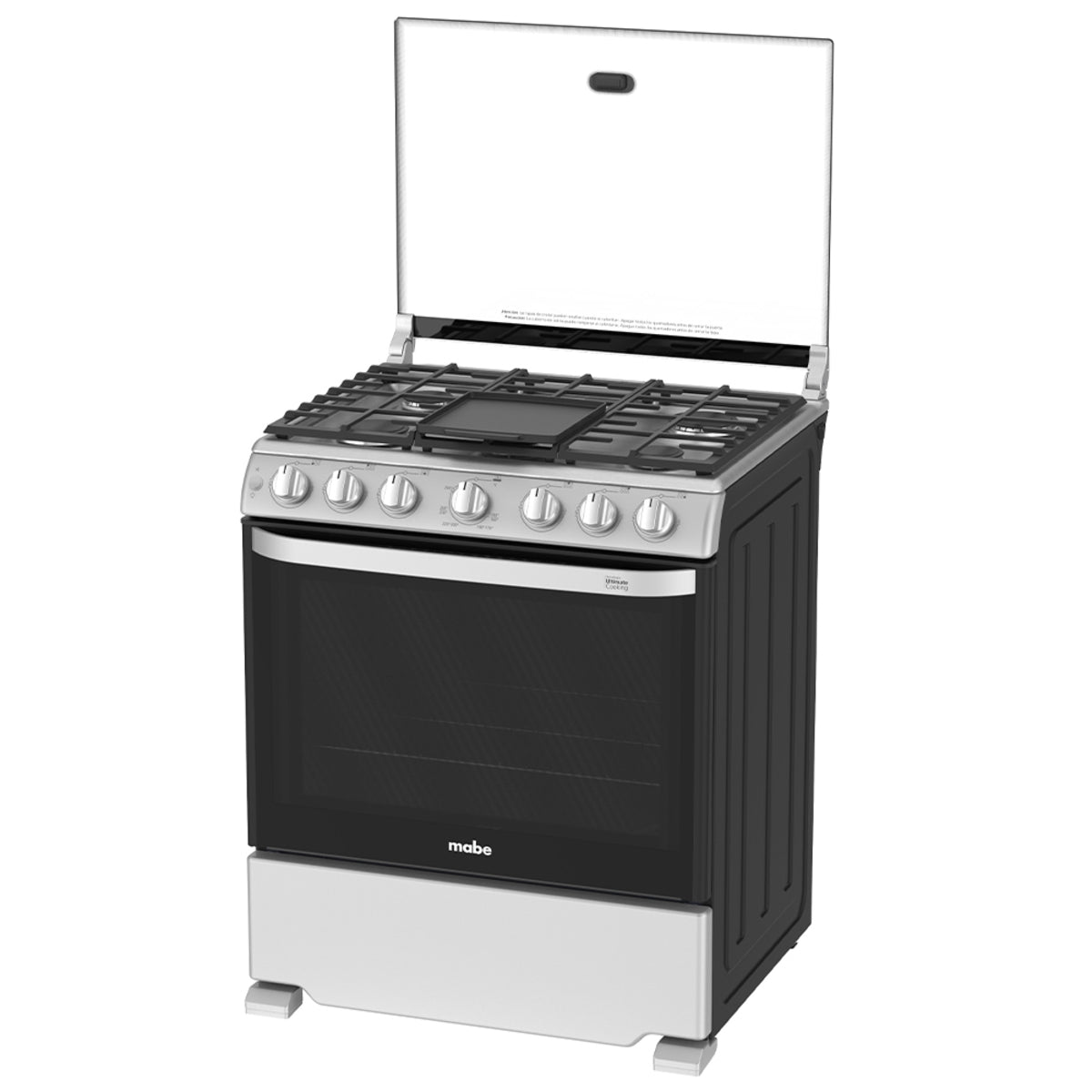 Estufa con Horno 30" 6 Quemadores a Gas en Acero Inoxidable Mabe WEM7659CFIS3