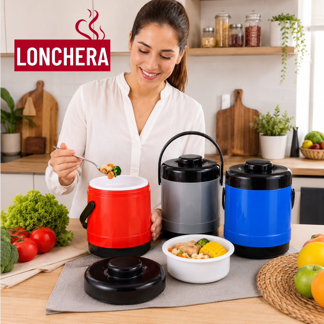 (LLEGANDO 3 DE JULIO) Termo para Comida 1.0L | Lonchera Térmica Portátil para Alimentos Calientes y Fríos A610-2