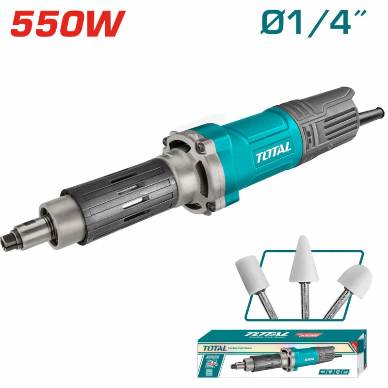Mototool Esmeril Recto, Boquilla: 1/4" 550W 110-120V~50/60Hz. Incluye 3 Puntas Y Escobillas. Motortool Amoladora Recta UTG55061