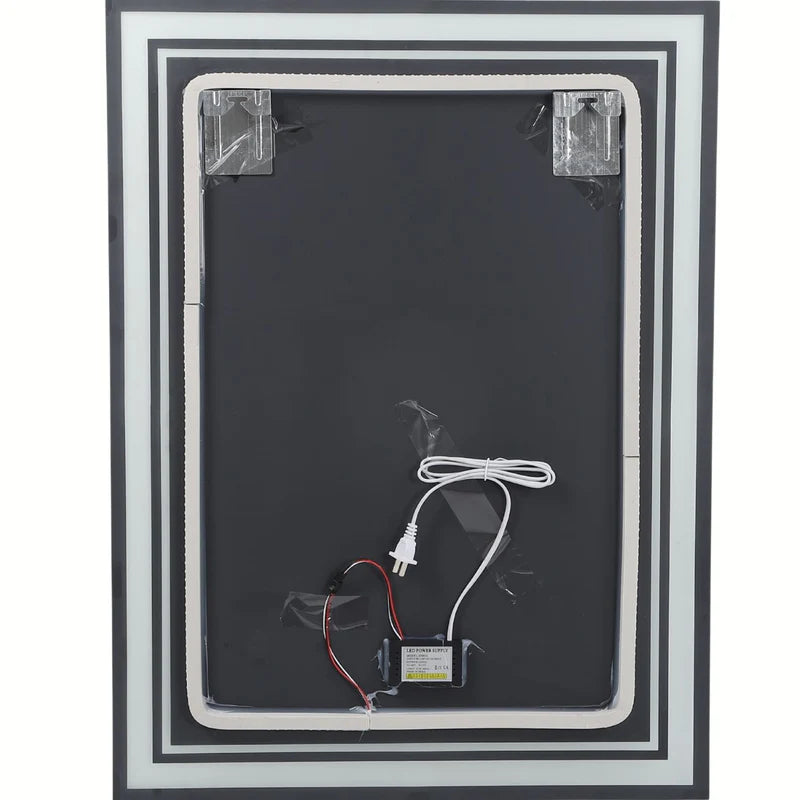 Espejo LED Táctil De Pared 60X80 Cm Con 3 Tonos De Luz Y Enchufe USA 110V Espejo Baño Moderno UN-A133