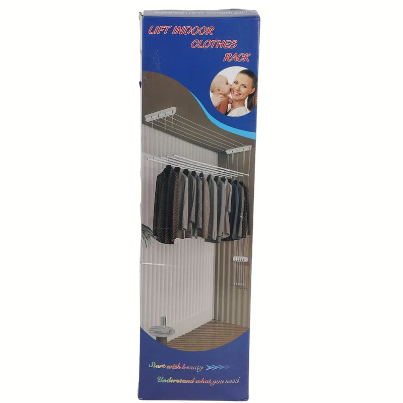 Tendedero De Ropa 180X50 Cm Hierro Color Box Plegable Con Espacio Ahorrador Y Diseño Versátil. Perchero Rack Para Secar Ropa UN-A053