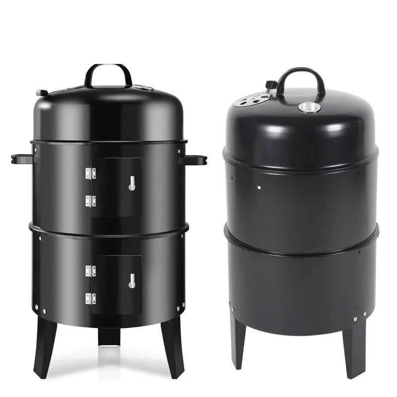 Parrilla BBQ Vertical 70X72cm. Ahumador Clásico De Hierro Para BBQ Y Asados. Asador De Carbón UN-A032