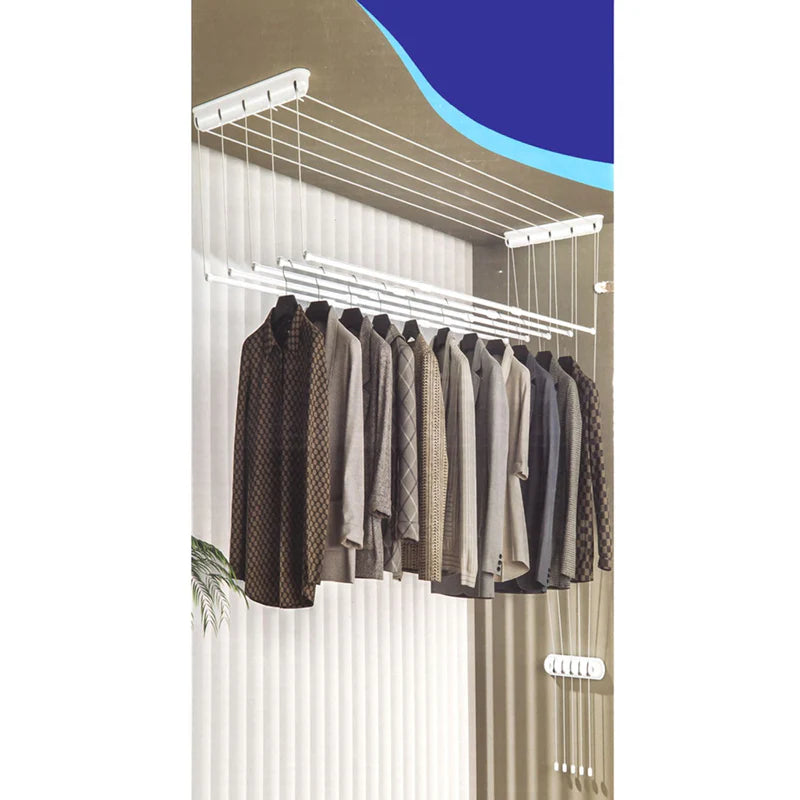 Tendedero De Ropa 180X50 Cm Hierro Color Box Plegable Con Espacio Ahorrador Y Diseño Versátil. Perchero Rack Para Secar Ropa UN-A053