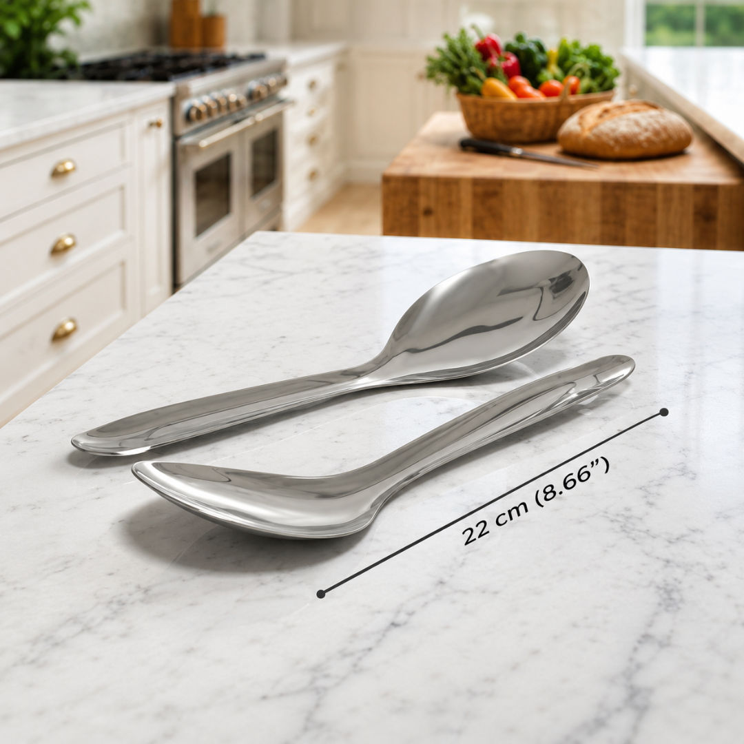 (LLEGANDO 7 DE JULIO) Cuchara Cucharon de Servir de Acero Inoxidable 22 cm – Resistente y Elegante para Cocina OA-CS1104